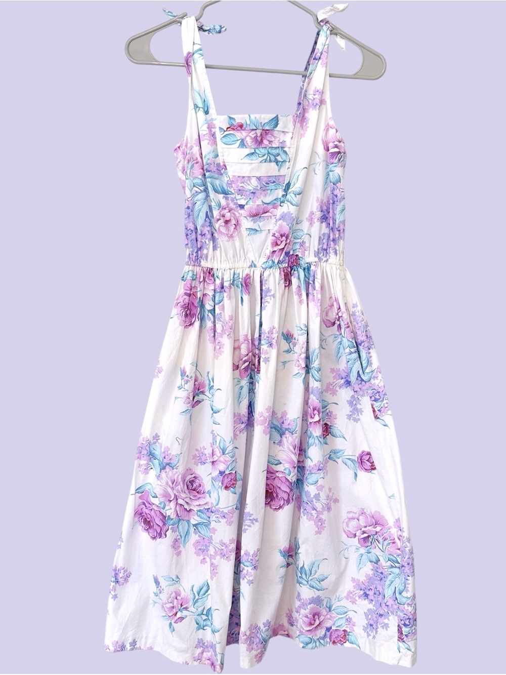 Vintage floral garden party dress